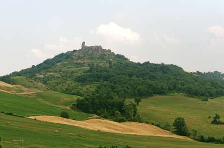 Montefeltro (Marches, Italy), landscape near Urbino at summerの写真素材