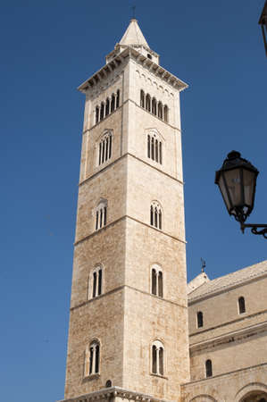 Trani (Puglia, Italy) - Medieval cathedral in romanesque style, belfryの写真素材