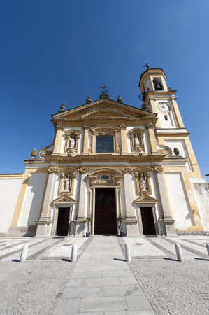 Gaggiano (Milan, Lombardy, Italy)), historic church of Sant'Invenzioの写真素材