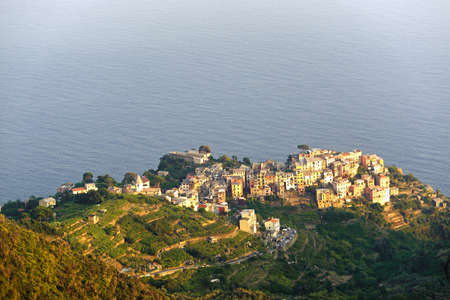 Cinqueterre (La Spezia, Liguria, Italy), panoramic viewの写真素材