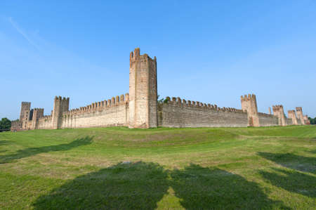 Montagnana (Padova, Veneto, italy) - Medieval wallsの写真素材