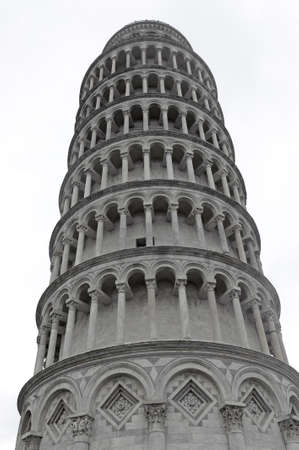Pisa (Tuscany, Italy) - The famous bending towerの写真素材