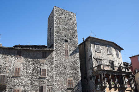 Narni (Terni, Umbria, Italy) - Old buildingsのeditorial素材
