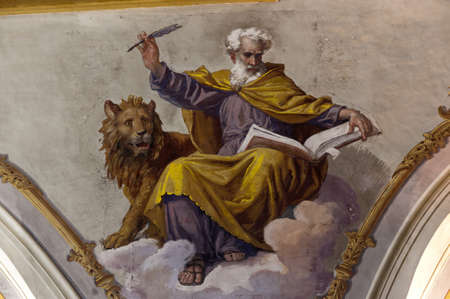 Amelia (Terni, Umbria, Italy) - Cathedral interior (all paintings and statues: 15th-19th century)のeditorial素材