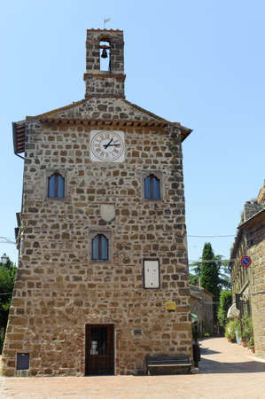 Sovana (Grosseto, Tuscany, Italy), typical buildings in the medieval village