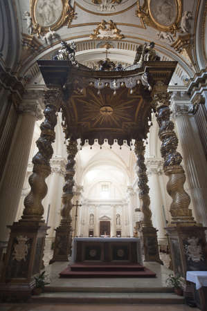 Interior of the historic cathedral of Foligno (Perugia, Umbria, Italy)のeditorial素材