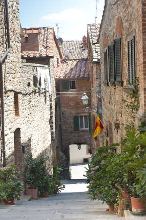 Lucignano (Arezzo, Tuscany, Italy) - Typical street of the medieval village