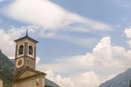 Old church of Cevo  Sondrio, Valtellina, Lombardy, Italy の写真素材