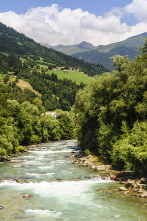 Val Passiria  Bolzano, Trentino Alto Adige, Italy  at summer  Passirio torrent 