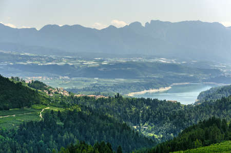 Panoramic view of the Val di Non  Trento, Trentino Alto Adige, Italy  at summer