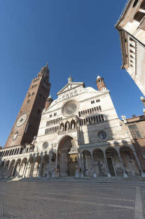 The medieval cathedral of Cremona (Lombardy, Italy)の写真素材