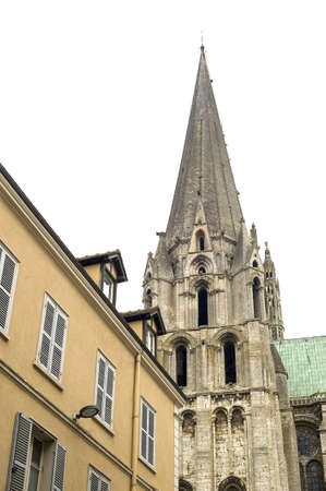 Chartres (Eure-et-Loir, Centre, France) - Belfry of the cathedral in gothic style