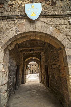 Abbadia San Salvatore (Siena, Tuscany, Italy) - The medieval zone, arch