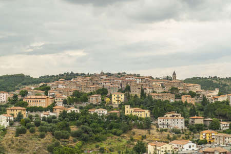 Panoramic view of Seggiano  Grosseto, Tuscany, Italy  at summer