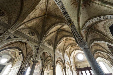 Santa Maria delle Grazie (Milan, Lombardy, italy), interior (paintings: 15th-18th century)のeditorial素材