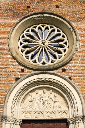 Castiglione Olona (Varese, Lombardy, Italy), the medieval Collegiata (church)の写真素材