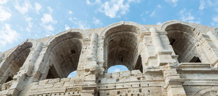 Arles (Bouches-du-Rhone, Provence-Alpes-Cote d'Azur, France) - Les Arenes, the Roman Amphitheatreの写真素材