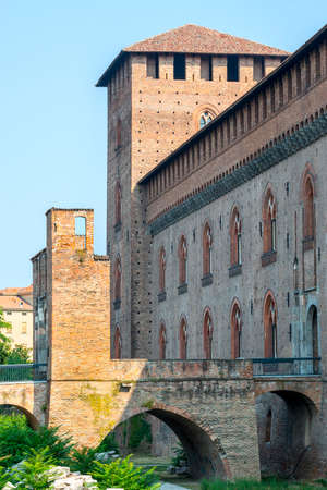 Pavia (Lombardy, Italy): the medieval castle known as Castello Visconteoのeditorial素材