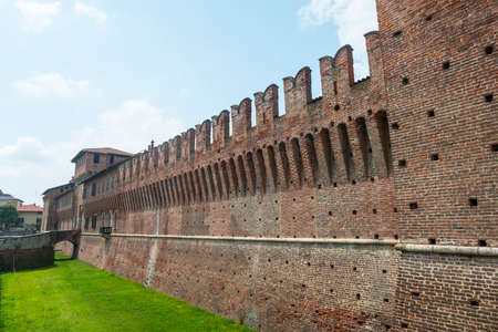 Galliate (Novara, Piedmont, Italy), the castle known as Castello Sforzescoのeditorial素材