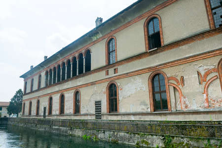 Bernate (Milan, Lombardy, Italy), the historic building known as Palazzo VIsconti, built in 15th centuryのeditorial素材