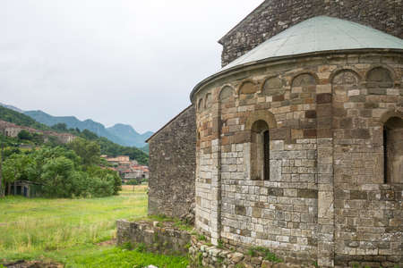 Codiponte (Massa e Carrara, Tuscany, Italy), old village in Lunigiana: the medieval church of Saints...