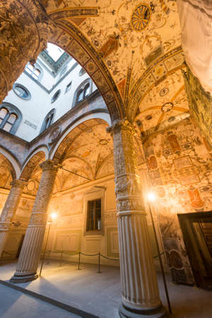 Florence (Firenze, Tuscany, Italy): the medieval building known as Palazzo Vecchioのeditorial素材