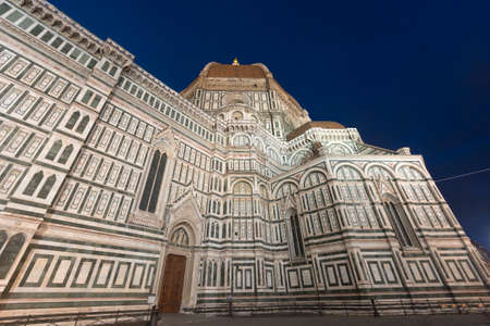 Florence (Firenze, Tuscany, Italy): the medieval cathedral at evening