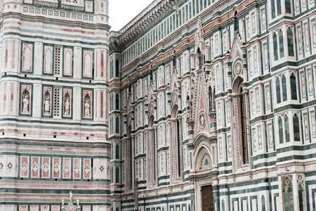 Florence (Firenze, Tuscany, Italy): the medieval cathedral with the Giotto's belfry