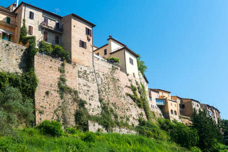 Camerino (Macerata, Marches, Italy): the historic town at morningのeditorial素材