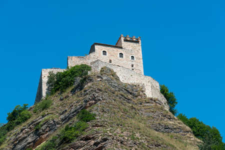Rocca di Varano, medieval castle near Sfercia (Macerata, Marches, Italy)のeditorial素材