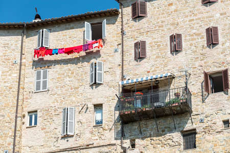 Camerino (Macerata, Marches, Italy): the historic town at morningのeditorial素材