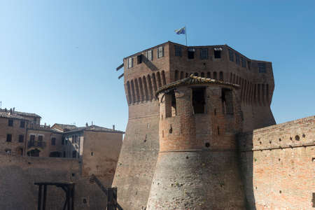 Mondavio (Pesaro Urbino, Marches, Italy): the medieval walls at morning