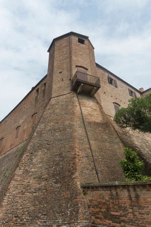 medieval walls in Santarcangelo di Romagna (Rimini, Emilia-Romagna, Italy)のeditorial素材