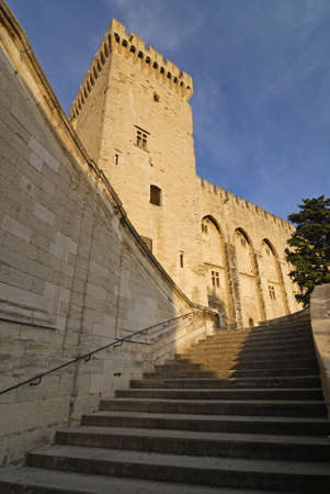 Avignon (Provence, France) - The Palace of the Popesのeditorial素材