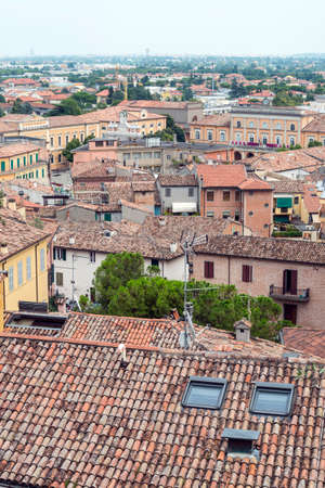 Santarcangelo di Romagna (Rimini, Emilia-Romagna, Italy): view of the cityの写真素材