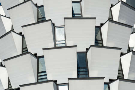 Modern white building near Milan (Lombardy, Italy)