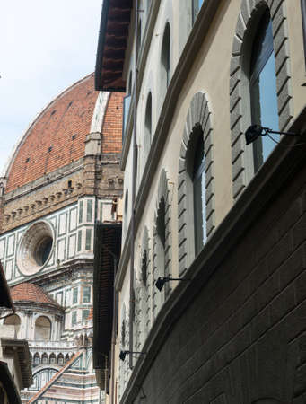 Florence (Firenze, Tuscany, Italy): the cathedral, dome by Brunelleschiの写真素材