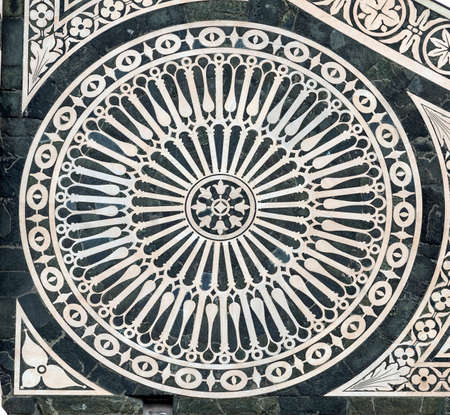Florence (Firenze, Tuscany, Italy): the medieval church of Santa Maria Novella, facade detail