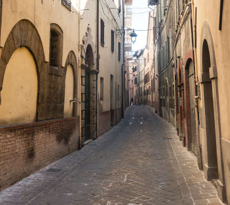 Camerino (Macerata, Marches, Italy): the historic town at morningの写真素材