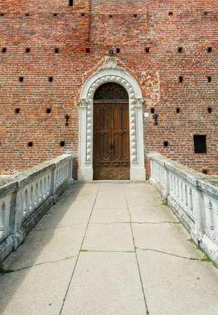 Galliate (Novara, Piedmont, Italy), the castle known as Castello Sforzescoのeditorial素材