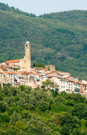 Caprigliola (Massa Carrara, Tuscany, Italy), medieval villageの写真素材