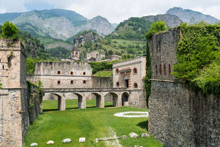 Fortress of Vinadio (Cuneo, Piedmont, Italy), in the Stura di Demonte valleyのeditorial素材