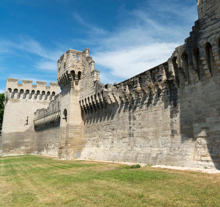 Avignon (Vaucluse, Provence-Alpes-Cote d'Azur, France): the medieval wallsのeditorial素材