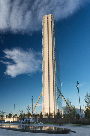 Park and modern residential buildings in Milan (Lombardy, Italy): Citylife.