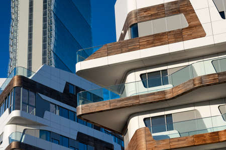 Modern buildings in Milan (Lombardy, Italy): Citylifeのeditorial素材