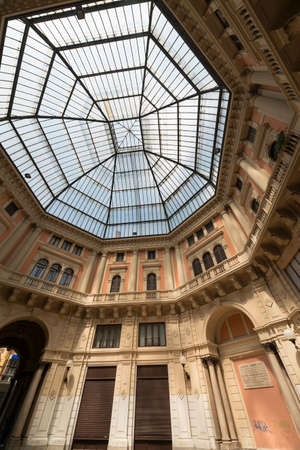 Pavia (Lombardy, Italy): historic buildings : covered square with dome