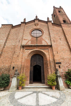 Castellazzo Bormida (Alessandria, Piedmont, Italy): the medieval church of San Martinoの写真素材