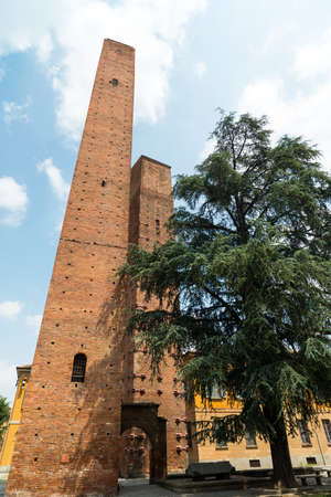 Pavia (Lombardy, Italy): the  famous medieval towersのeditorial素材