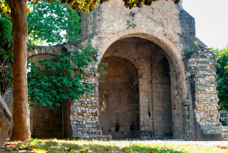 Sant Joan de les Abadesses (Catalunya, Spain) - The medieval abbeyの写真素材