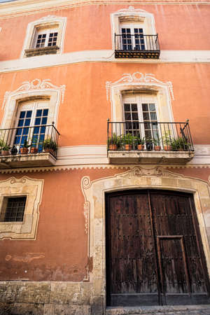 Tarragona (Catalunya, Spain): facade of house Castellarnauの写真素材